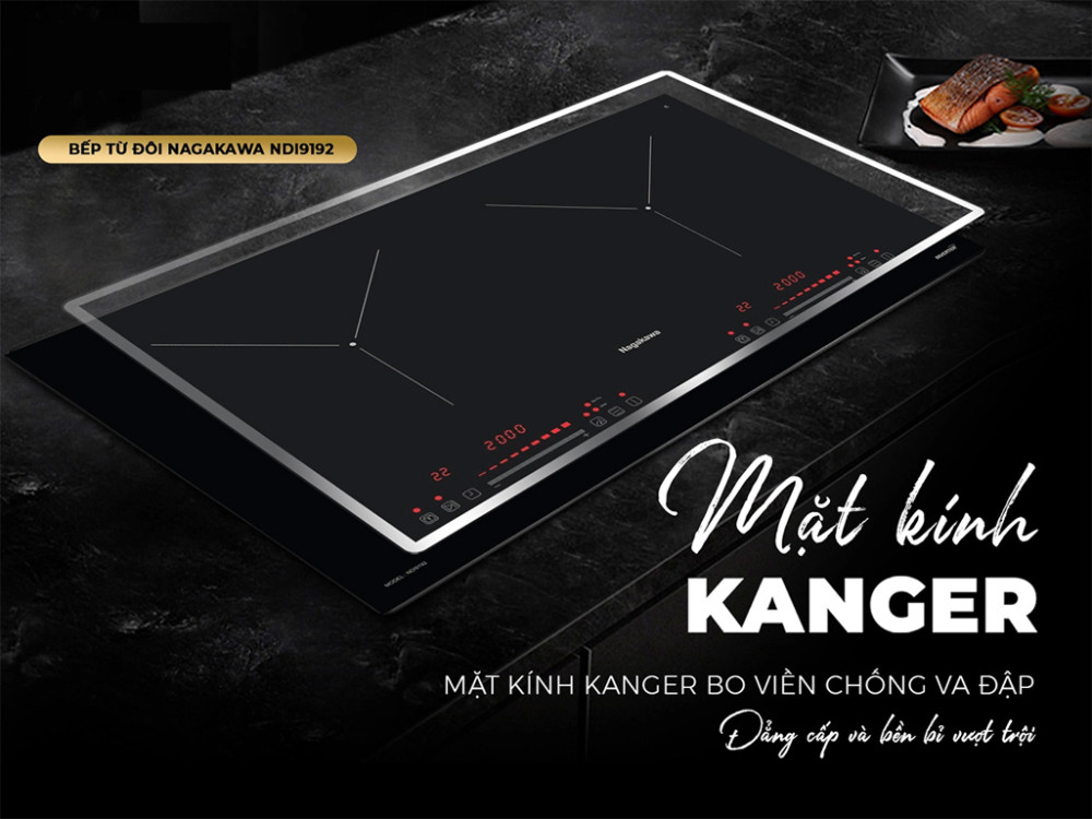 Bếp điện từ đôi Nagakawa NDI9192 - Hàng chính hãng