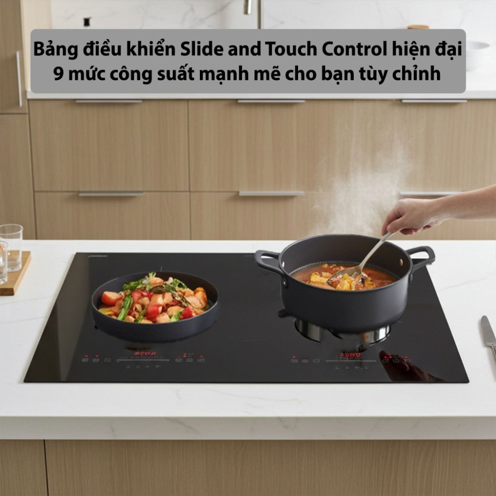 Bếp điện từ đôi Nagakawa NDI9196 - Hàng chính hãng