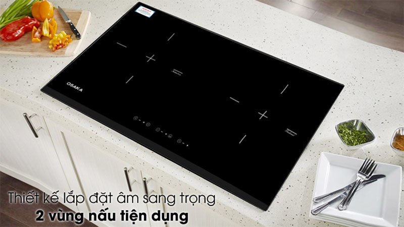 Bếp điện từ đôi Osaka DQT-X - Hàng chính hãng