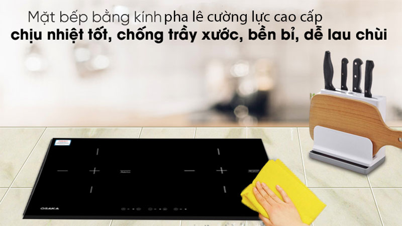 Bếp điện từ đôi Osaka DQT-X - Hàng chính hãng