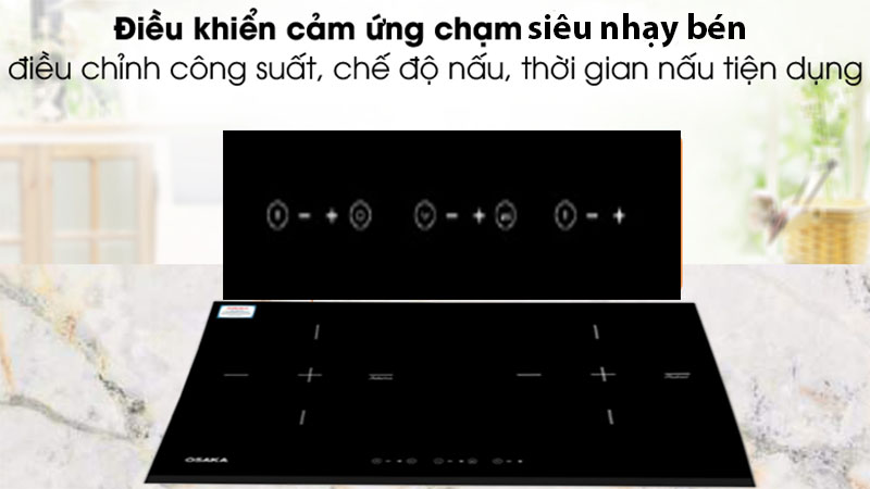 Bếp điện từ đôi Osaka DQT-X - Hàng chính hãng