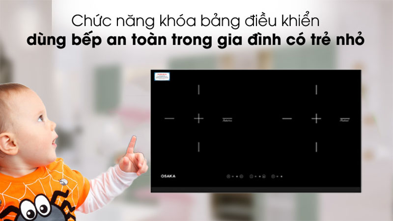 Bếp điện từ đôi Osaka DQT-X - Hàng chính hãng