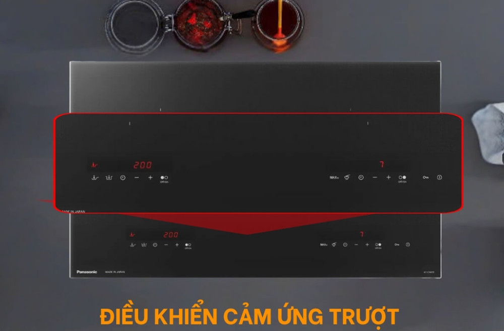 Bếp điện từ đôi Panasonic KY-C1W70KRA - Hàng chính hãng