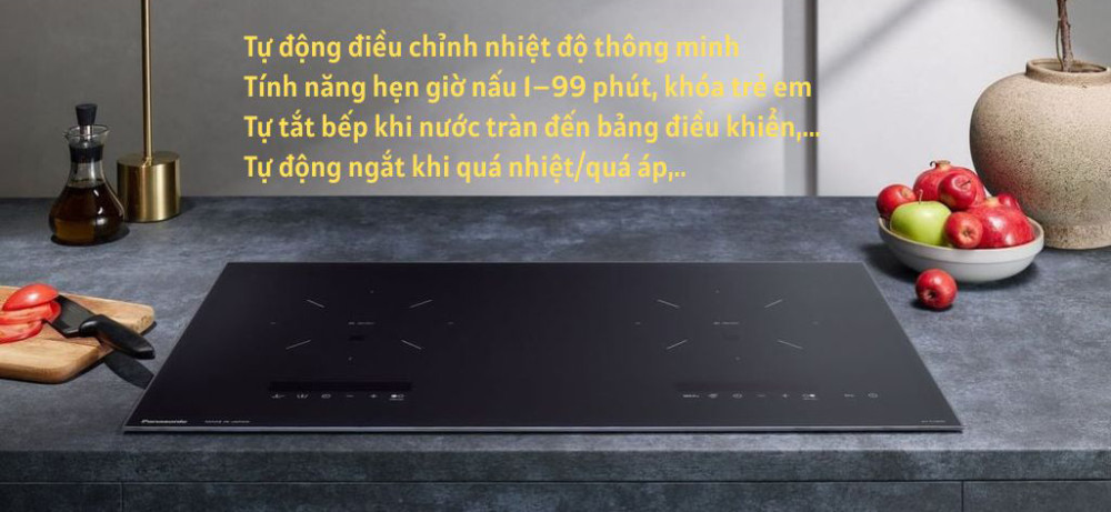 Bếp điện từ đôi Panasonic KY-C1W70KRA - Hàng chính hãng