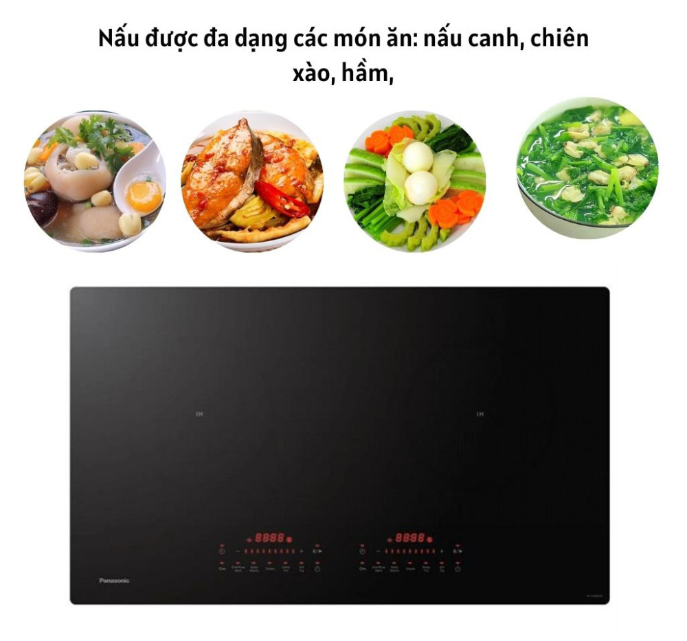 Bếp điện từ đôi Panasonic KY-H1WZ70KRA - Hàng chính hãng