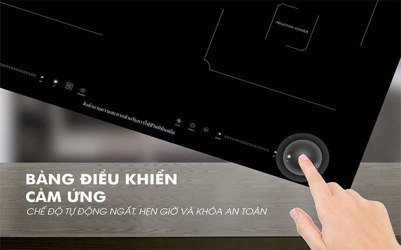 Bảng điều khiển của Bếp điện từ đôi Panworld PW-1922