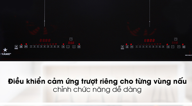 Bếp điện từ đôi Pramie PRTH-2209 - Hàng chính hãng