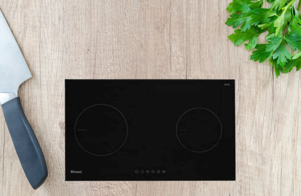 Bếp điện từ đôi Rinnai RB-7002H-CB - Hàng chính hãng