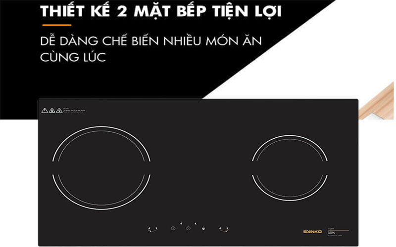 Thiết kế của Bếp điện từ đôi Sanko SI-259-I