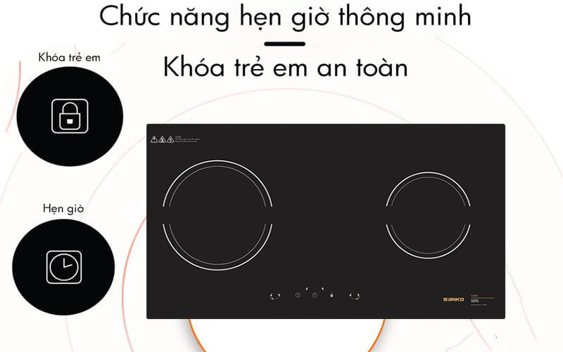 Chức năng của Bếp điện từ đôi Sanko SI-259-I