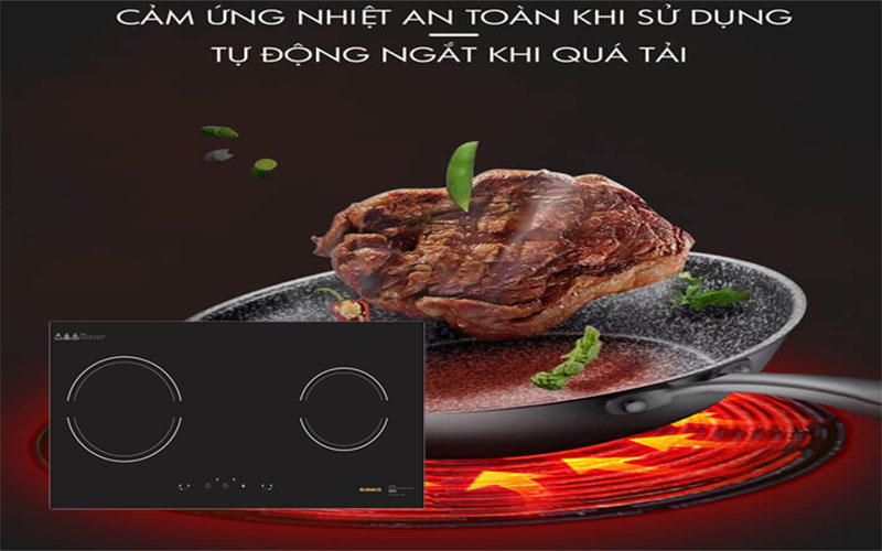Tính năng an toàn của Bếp điện từ đôi Sanko SI-259-I