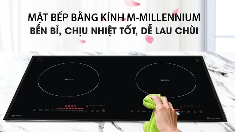 Bếp điện từ đôi Spelier STL-230C - Hàng chính hãng