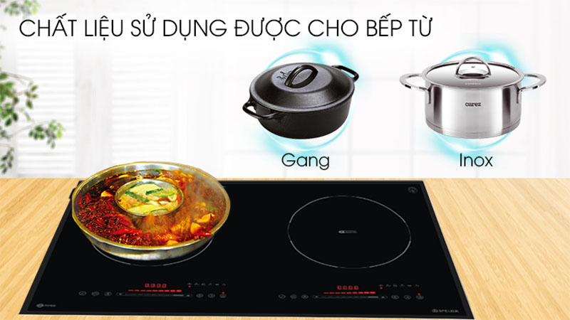 Bếp điện từ đôi Spelier STL-230C - Hàng chính hãng