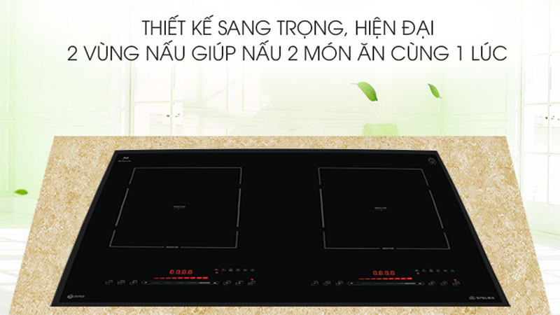 Bếp điện từ đôi Spelier STL-240C - Hàng chính hãng