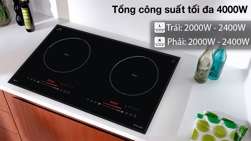 Bếp điện từ đôi Spelier STL-250C - Hàng chính hãng