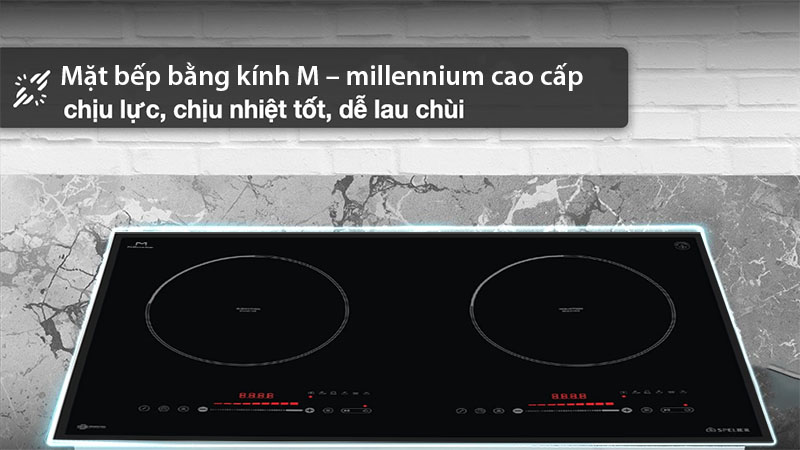 Bếp điện từ đôi Spelier STL-250C - Hàng chính hãng