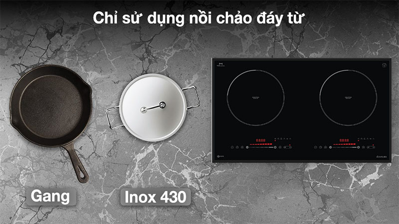 Bếp điện từ đôi Spelier STL-250C - Hàng chính hãng