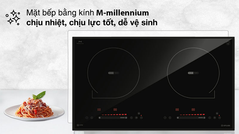 Bếp điện từ đôi Spelier STL-520S - Hàng chính hãng