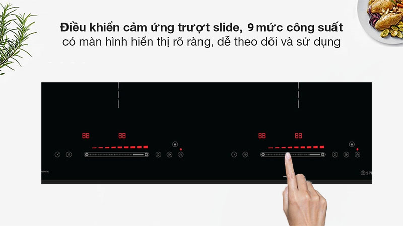 Bếp điện từ đôi Spelier STL-530S - Hàng chính hãng