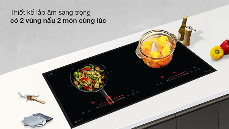 Bếp điện từ đôi Spelier STL-530S - Hàng chính hãng