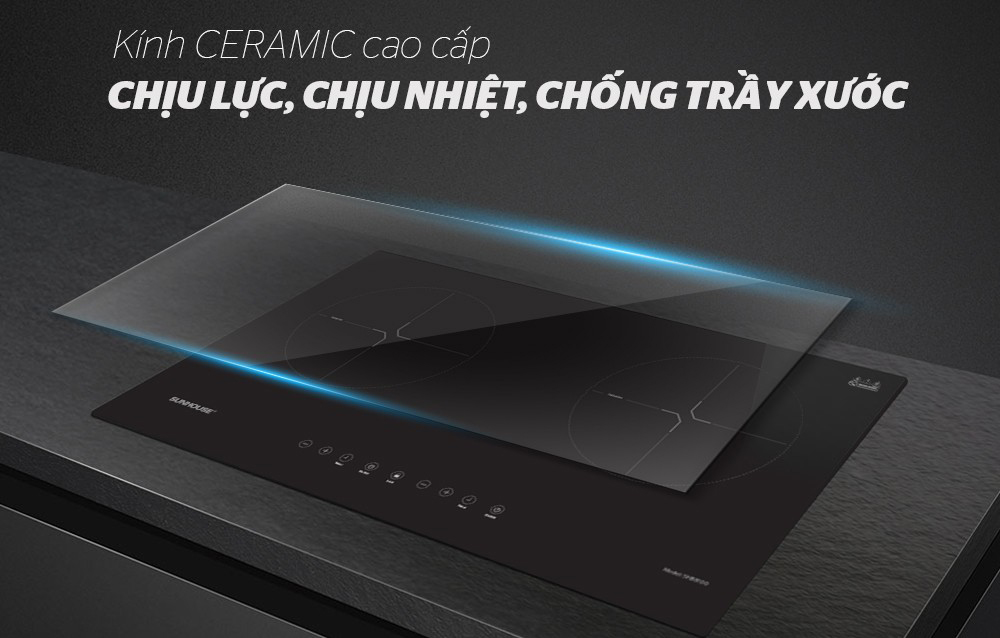 Bếp điện từ đôi Sunhouse SHB8100 - Hàng chính hãng