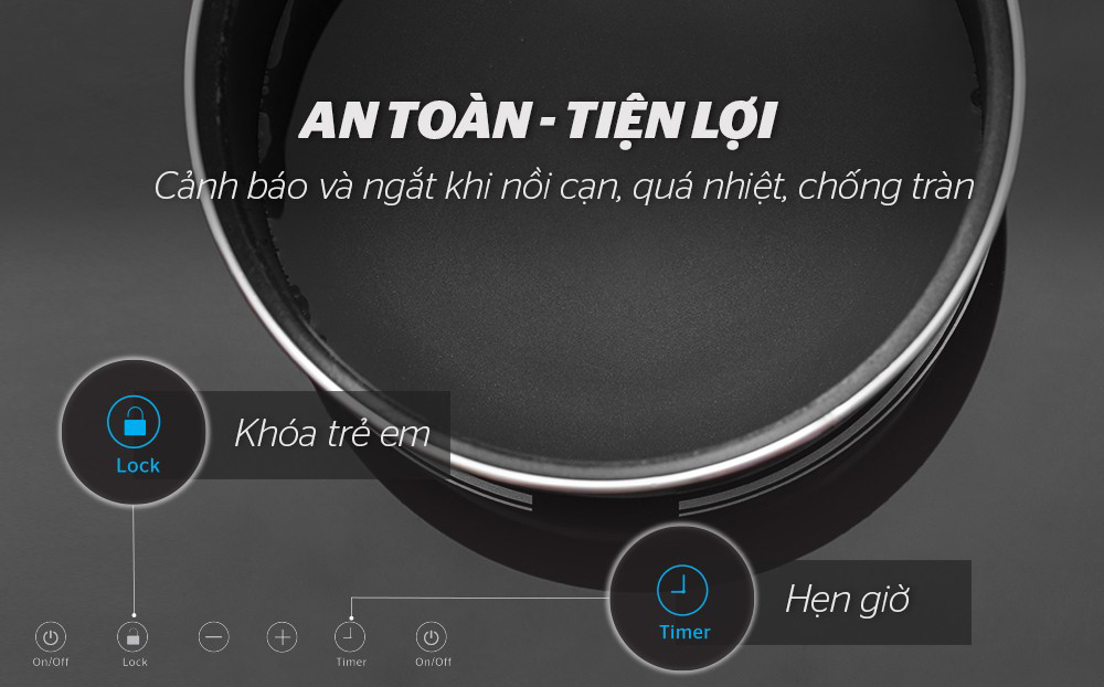 Bếp điện từ đôi Sunhouse SHB8100 - Hàng chính hãng