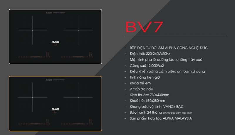 Bếp có 2 loại là bo viền vàng và bạc