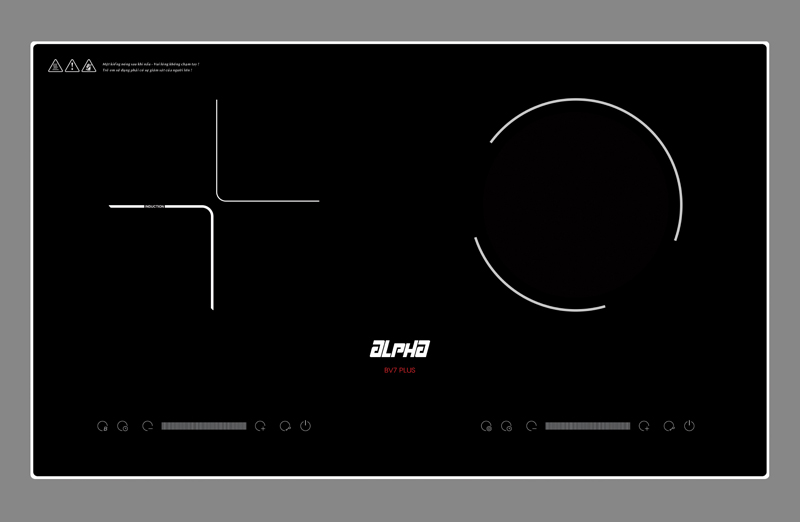 Bếp điện từ hồng ngoại Alpha BV7-PLUS - Hàng chính hãng
