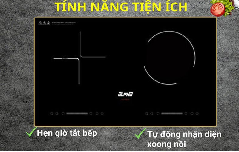 Bếp điện từ hồng ngoại Alpha BV7-PLUS - Hàng chính hãng