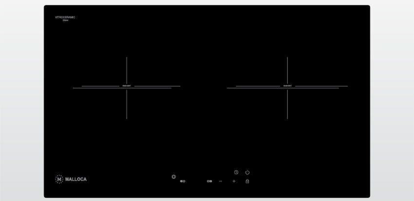 Bếp điện từ đôi âm kính Malloca MH-732 ER
