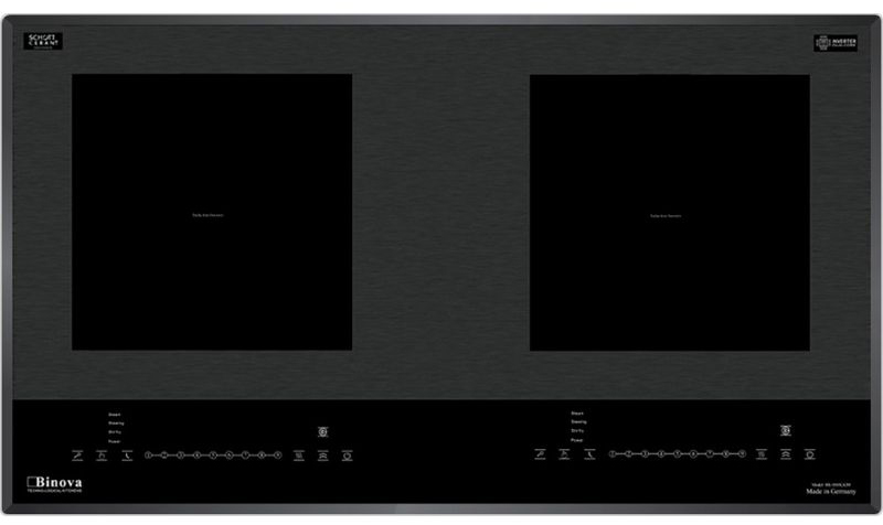 Mặt bếp từ kính Schott Ceran vát 4 cạnh, khả năng chịu lực, chịu nhiệt tốt