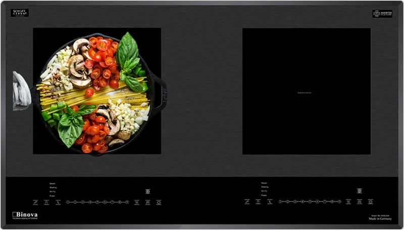 Bếp điện từ đôi Binova BI-1088GM kiểu dáng sang trọng, hiện đại