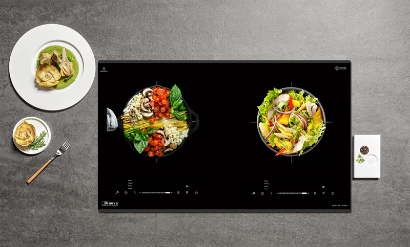 Binova BI-1102PLUS thiết kế sang tọng, lắp âm bàn bếp nên tiết kiệm diện tích