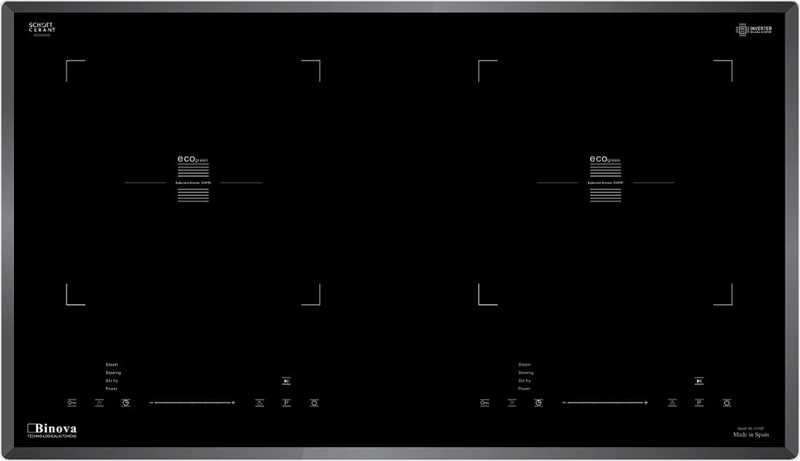 Mặt bếp làm bằng kính Schott Ceran, bảng điều khiển cảm ứng 9 mức nhiệt 