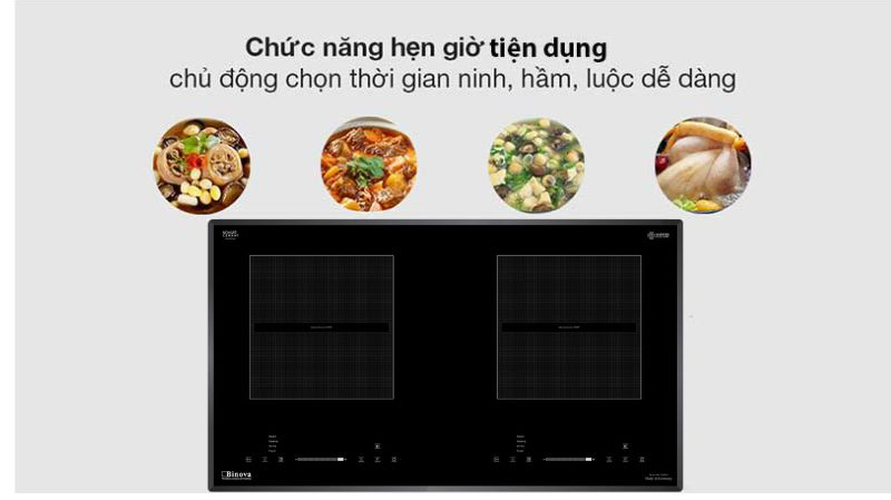Chức năng hẹn giờ nấu tiện lợi, giúp bạn chủ động hơn trong công việc