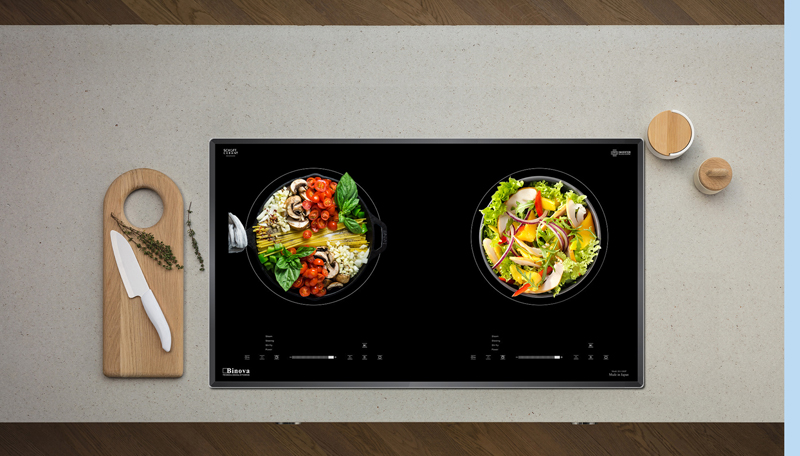 Bếp điện từ đôi Binova BI-1106JP - Hàng chính hãng