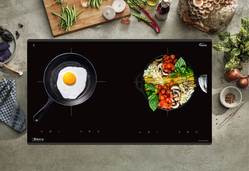 Bếp điện từ đôi Binova BI-307 PLUS - Hàng chính hãng