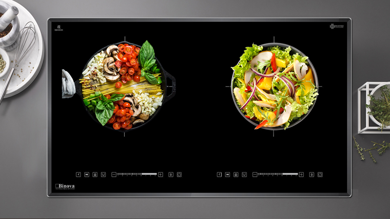 Bếp điện từ đôi Binova BI-590 PLUS - Hàng chính hãng