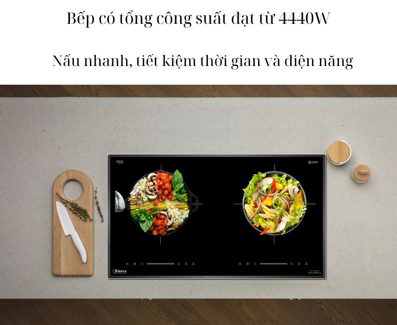 Bếp điện từ đôi Binova BI-609ML - Hàng chính hãng