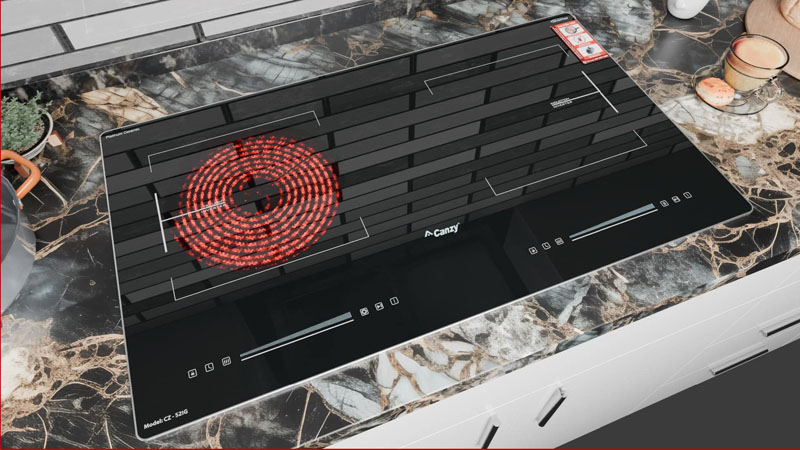 Bếp đôi hồng ngoại điện từ Canzy CZ-52IG - Hàng chính hãng