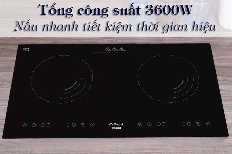 Bếp điện từ đôi Capri CR-801KI  - Hàng chính hãng