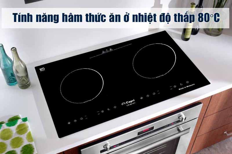 Bếp điện từ đôi Capri CR-801KT - Hàng chính hãng