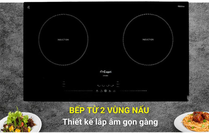 Bếp điện từ đôi Capri CR-806I - Hàng chính hãng