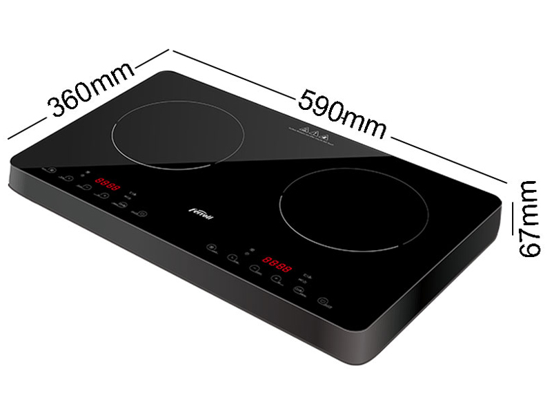 Bếp điện từ đôi Ferroli ID3500KP - Hàng chính hãng