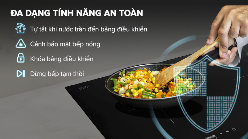 Được trang bị nhiều tính năng thông minh, đảm bảo an toàn trong quá trình sử dụng