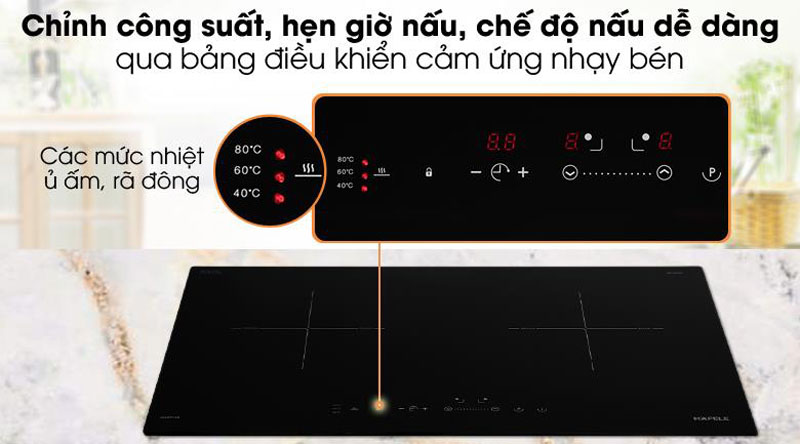Bếp điện từ đôi Hafele HC-I2712A (536.61.716) - Hàng chính hãng
