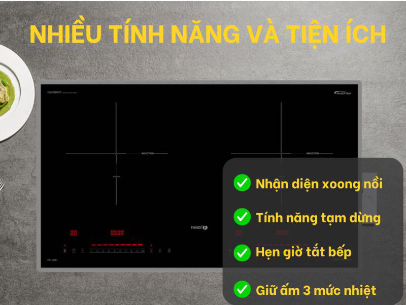 Bếp điện từ đôi Hafele HS-I5521FG 536.66.850 - Hàng chính hãng