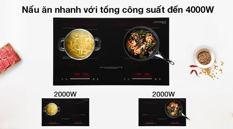 Bếp từ đôi lắp âm Junger MK-22 - Hàng chính hãng