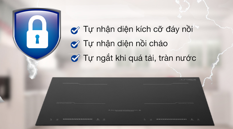 Bếp từ đôi lắp âm Junger MK-22 - Hàng chính hãng