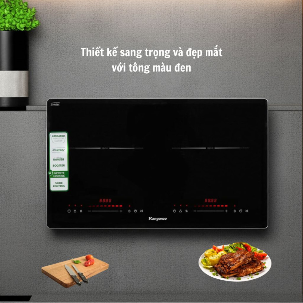 Bếp điện từ đôi Kangaroo KGIC48D1C - Hàng chính hãng